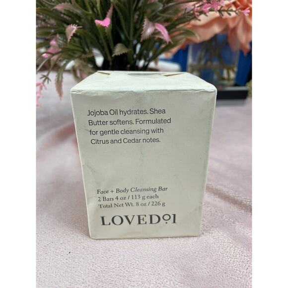LOVE NO. 1 JOJOBA OIL HYDRATES FACE + BODY CLEANSING 2 BAR 4 OZ JOJOBA OIL EACH - Picture 1 of 6